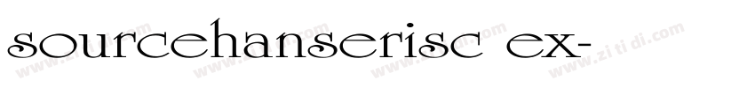 sourcehanserisc ex字体转换